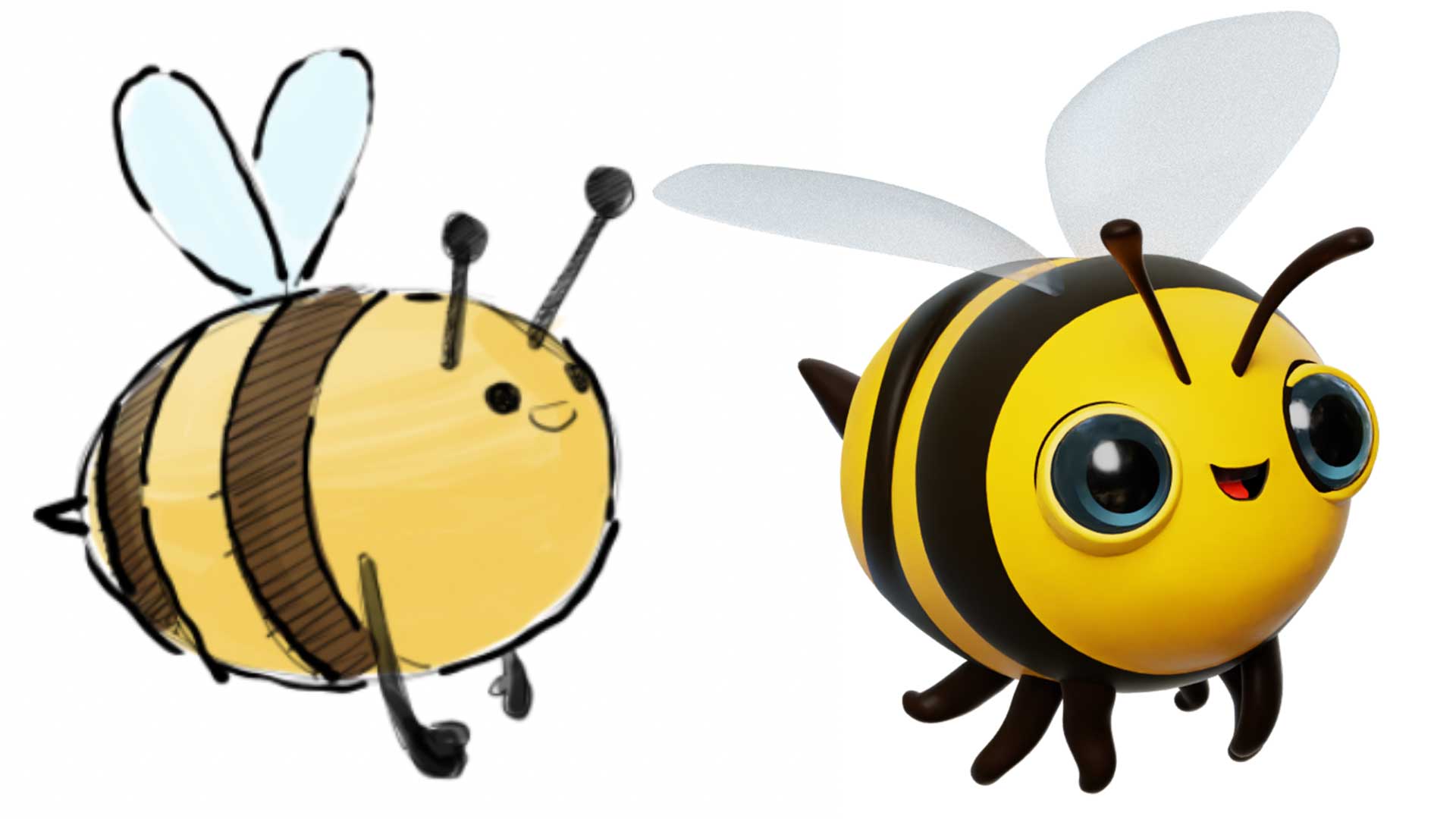 Sunny the Bee character design