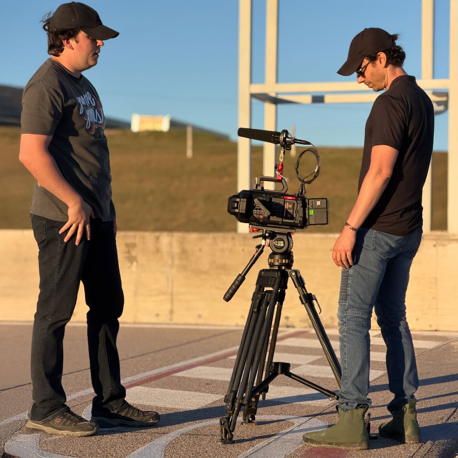 Behind the scenes racing production