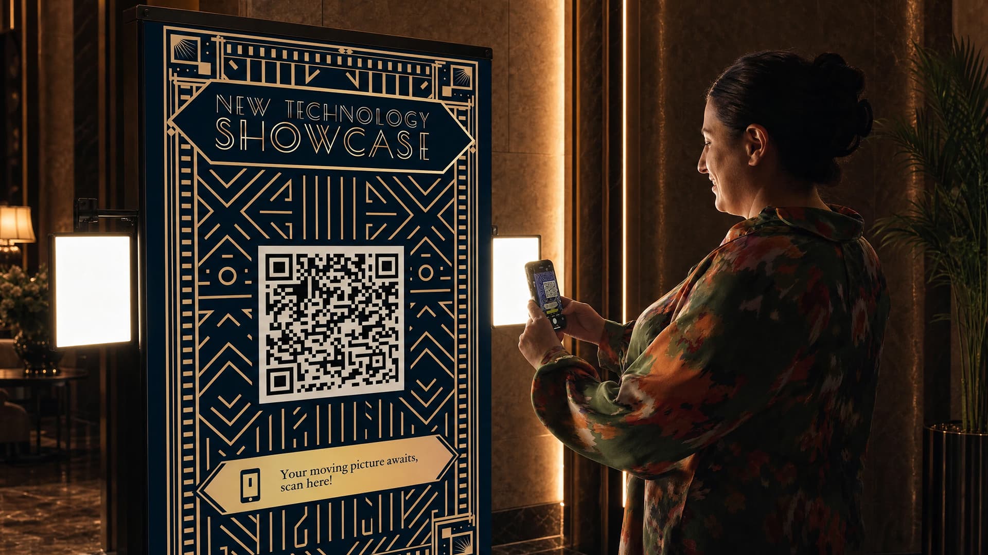Magic Mirror QR code handoff